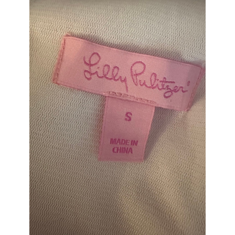 Lilly Pulitzer Bella Dress Strike a Posie Pink Floral Fit Flare M - Picture 8 of 11